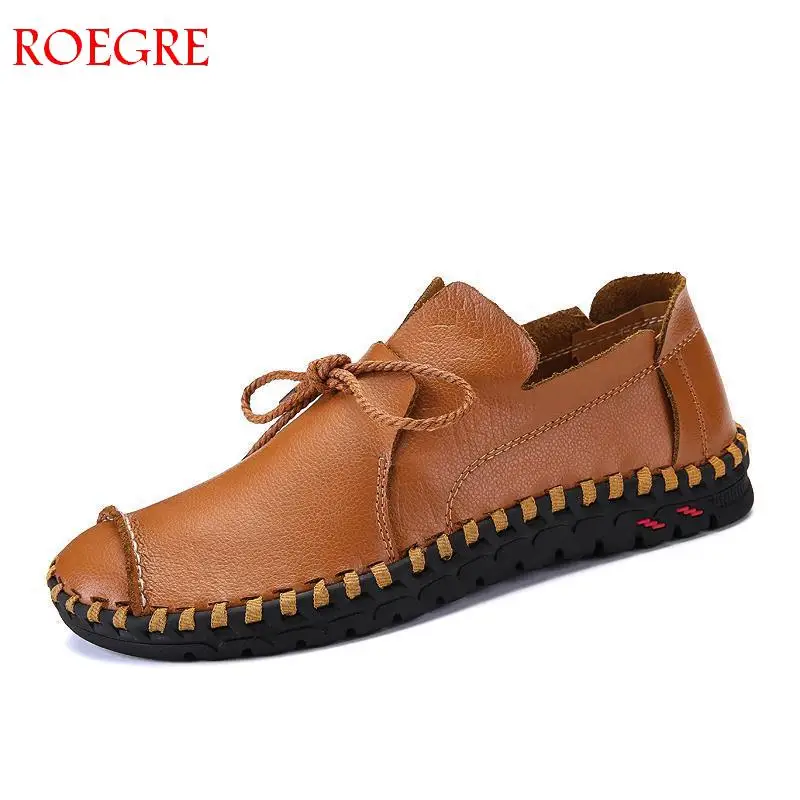 

38-50 Large size FashionCasual Comfortable Loafers Men Shoes Quality Split Leather Shoes Men Flats Hot Sales Shoes category