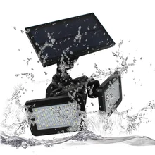 Домашний Солнечный светодиодный настенный светильник с датчиком, настенные светильники, режим третьей передачи, супер освещение для людей, наружное освещение 6,11