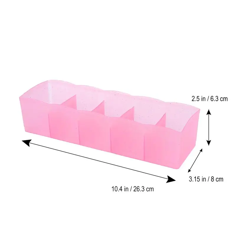 Пять сетки пластиковое нижнее белье носки сепаратор Органайзер чехол стол ящик шкаф, органайзер для хранения коробка