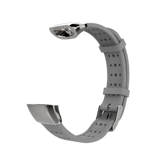 Силиконовый ремешок Mijobs для huawei Band 2 Pro B19 B29, браслет, умные часы, ремешок для huawei Sport Band 2 Pro, ремешок, браслет - Цвет: silver gray