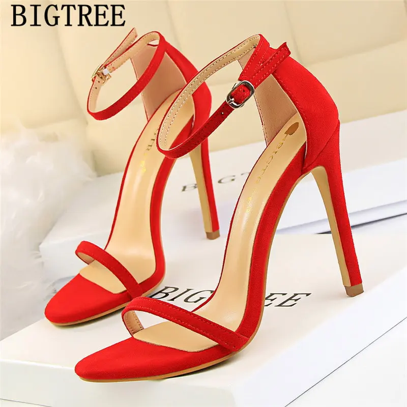 ماري جين أحذية الخف صندل كعب عالٍ النساء bigtree أحذية موديس المتطرفة عالية الكعب sandalias موهير 2019 مصمم الصنادل