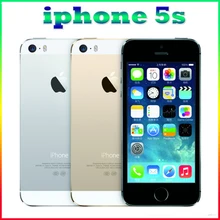 Разблокирована Оригинальный iPhone 5S с IOS 8-МЕГАПИКСЕЛЬНОЙ Камеры, GPS, GPRS, Bluetooth, WI-FI Multi Language LTE Отпечатков Пальцев Touch ID Мобильный Телефон