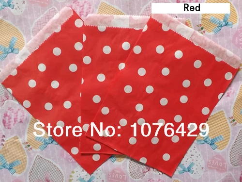 50 Pcs 2 Pack Red Polka Dot Treat Craft Bags Favor Food Paper 50 Pcs 2 Pack Red Polka Dot Treat Craft Bags Favor Food Paper Party