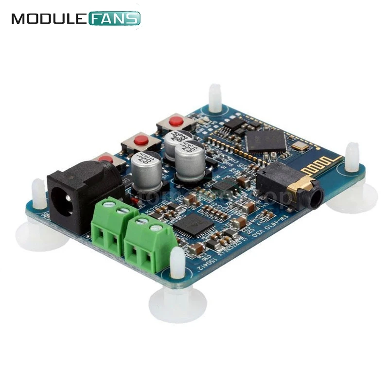 

DC 12V Bluetooth BLE V4.0 4.0 PAM8610 Audio Receiver Stereo Amplifier Board 10W+10W 2X10W Diy Electronic Module