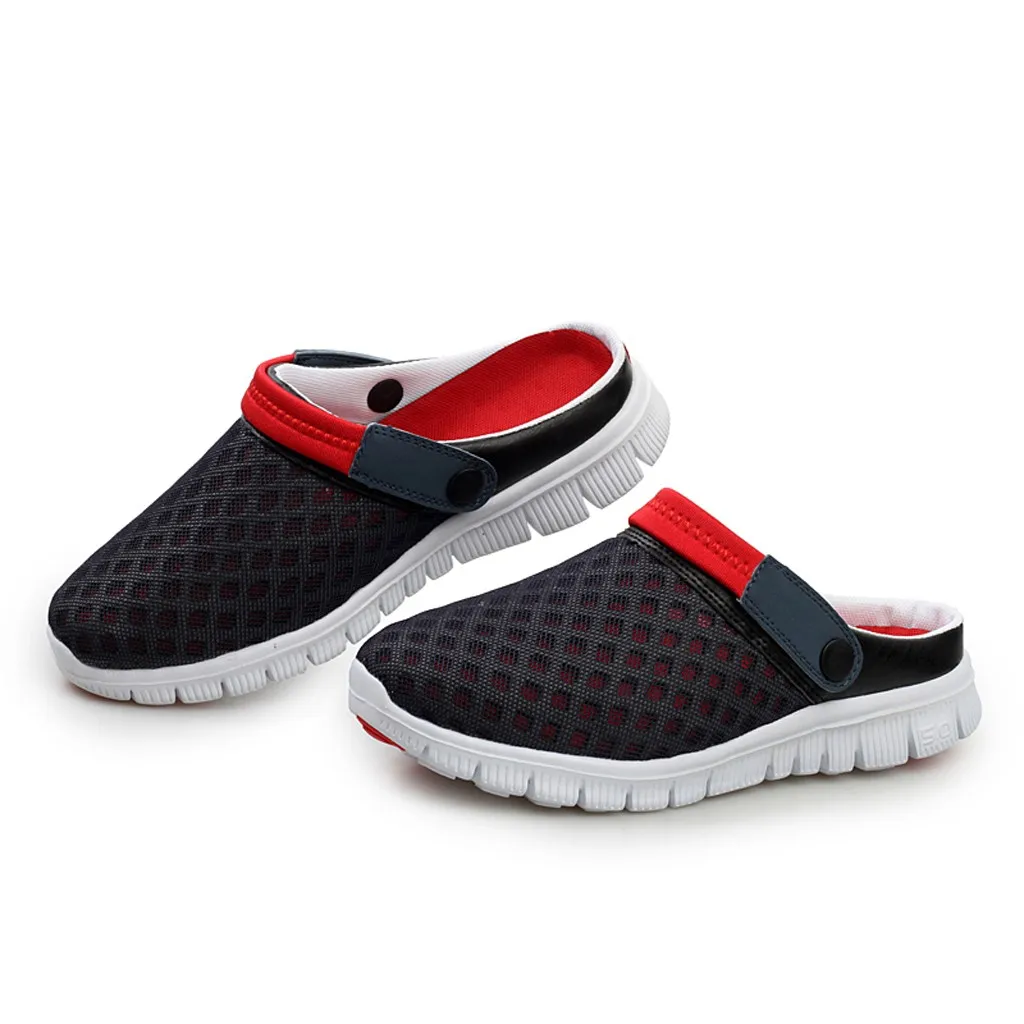 SAGACE Men Women Casual Shoes Couple Beach Sandal Mesh Breathable Flip Flops Shoes Shoes Sandles Sandals New Shoes Jul1