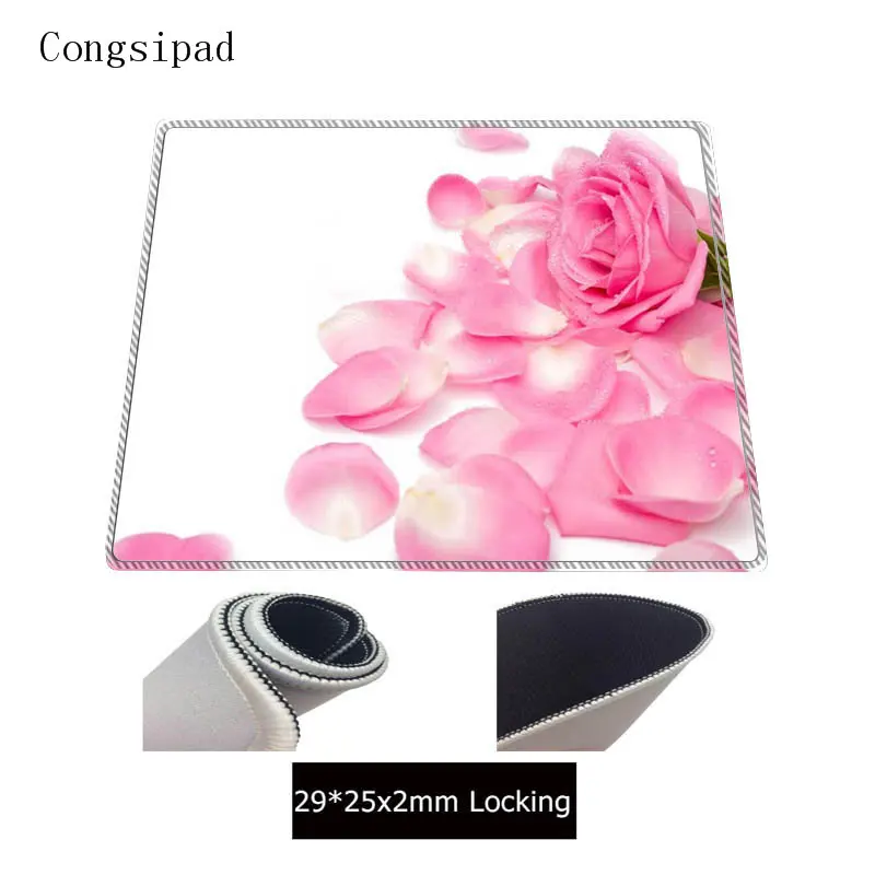 Congsipad FLOWERs mousepad laptop notbook computer gaming Speed Large mouse pad gamer play mats Wit