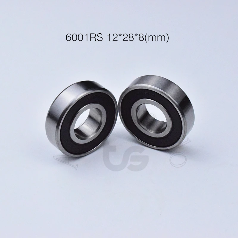 

6001RS 12*28*8(mm) 1Pieces bearing ABEC-5 6001 6001RS rubber sealed chrome steel deep groove bearing