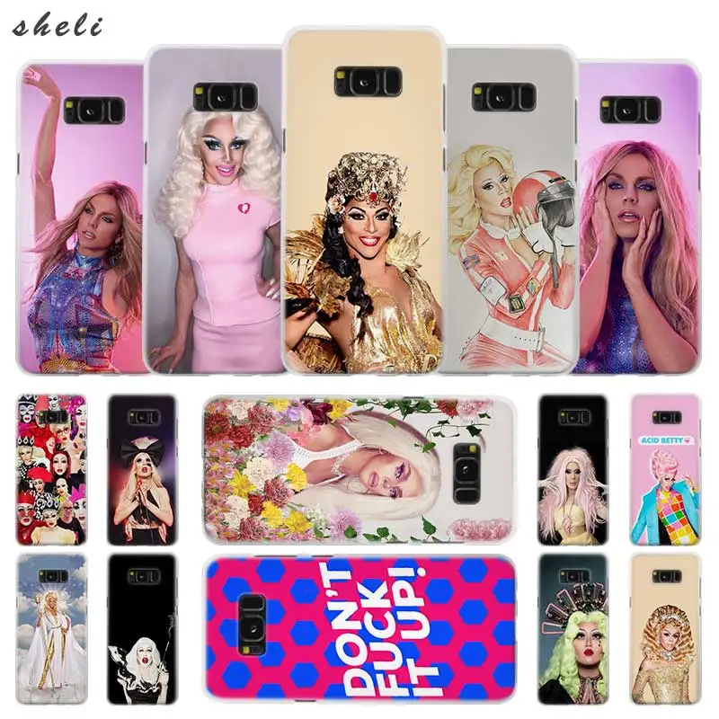 

Sheli RuPaul's Drag Race Transparent Note 10 9 pro hard Case Cover for Samsung Galaxy S4 S5 S6 S7 S8 S9 Plus Edge Mini s10 lite