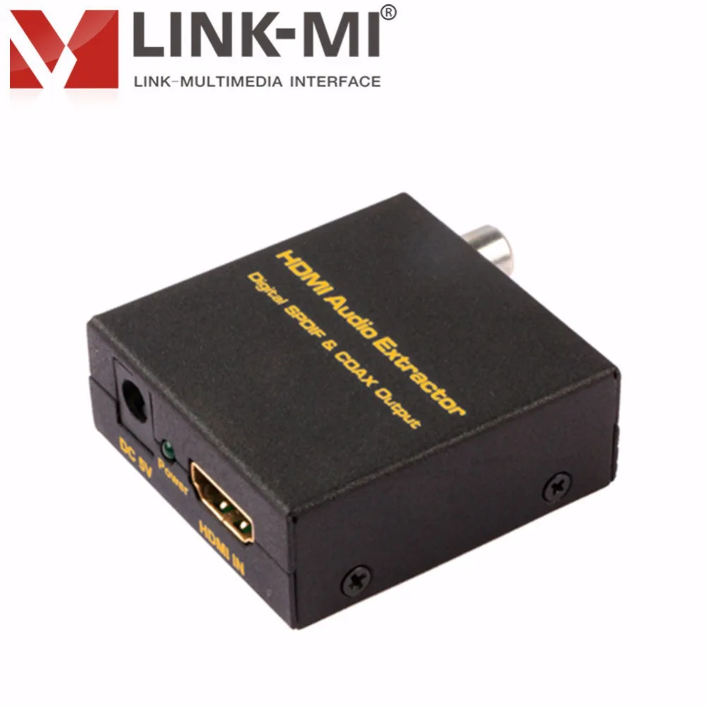 LINK-MI LM-HA02 HDMI аудио экстрактор с цифровой SPDIF и коаксиальный выход поддержка 192 кГц частота дискретизации hdmi конвертер USB(тип A