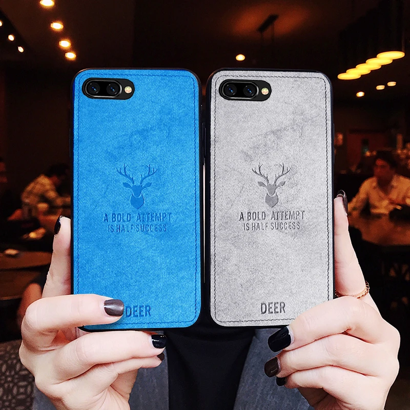 

Keajor Fabric Capa Phone Case For Huawei Honor 10 Case Cover TPU Silicone Frame Funda Back Cover For Honor 10i HRY-LX1T 6.21