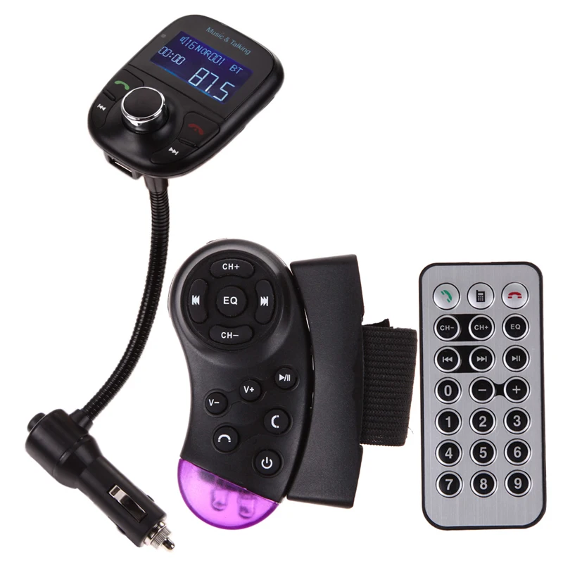 Bluetooth автомобильный комплект MP3-плеер fm-передатчик SD lcd двойной USB зарядное устройство Красный ME3L
