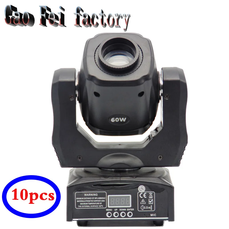 

60w led moving head spot mini LED stage light mini disco Follow Spot DMX Stage Holiday Light Projector DJ