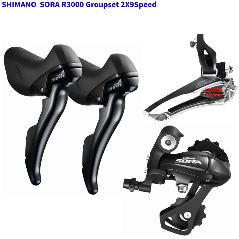 

shimano R3000 Groupset SORA R3000 Derailleurs ROAD Bicycle ST+FD+RD Front Derailleur REAR DERAILLEUR Shifter LEVER