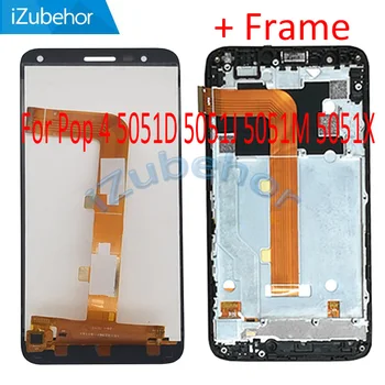 

5.0 inch display screen For Alcatel Pop 4 5051D 5051J 5051M 5051X complete lcd with touch screen sensor free shipping