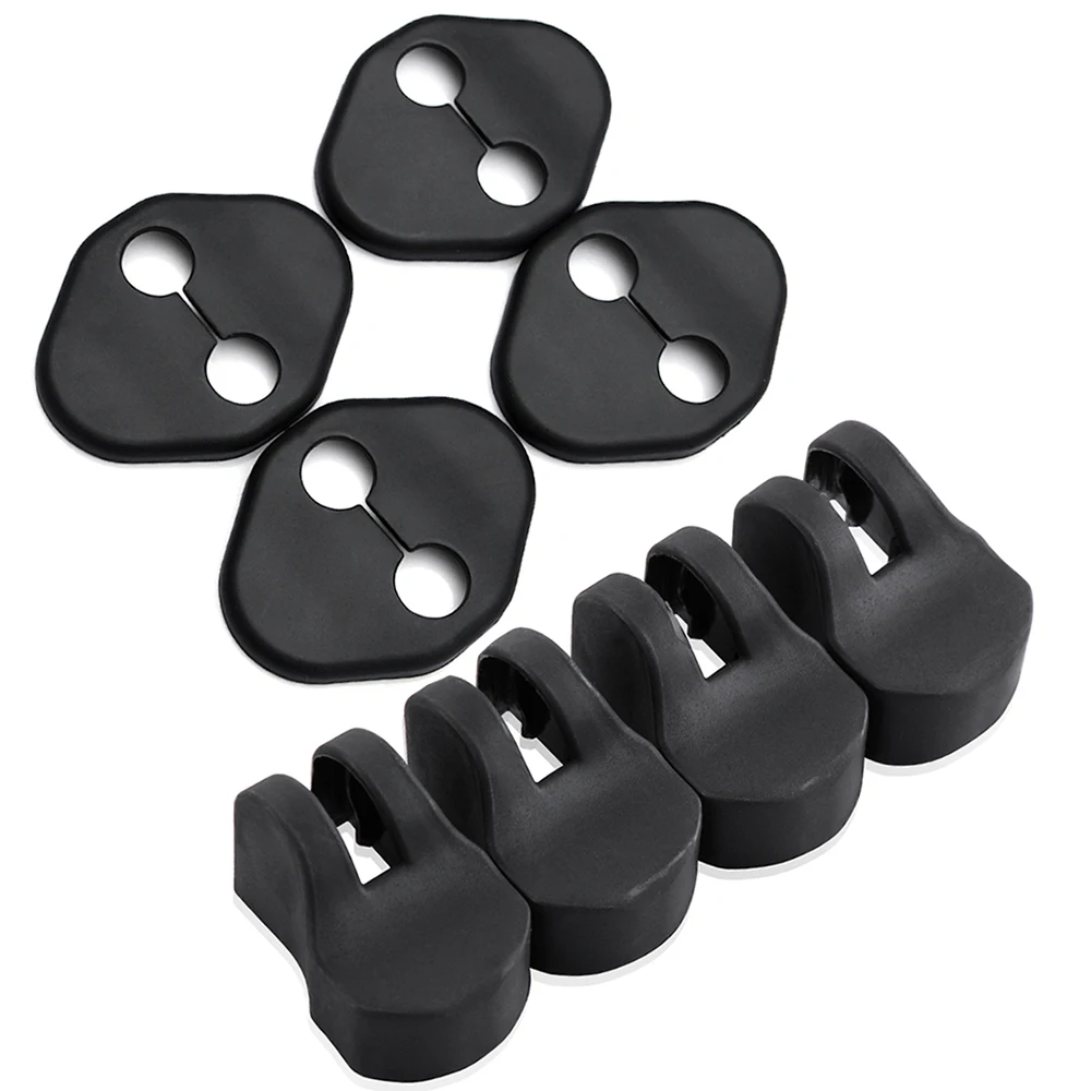

4Pcs Car Door Lock Protector Cover+4Pcs Door Check Arm Protection Cover For Hyundai Solaris Verna