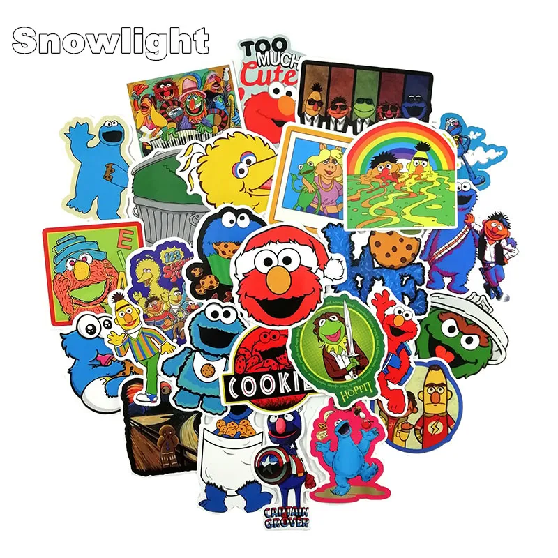 50Pcslot American Sesame Street Stickers For Car Styling Bike Motorcycle Phone Laptop Travel Luggage Cool Funny Diy Toy Sticker huismerk kopen in de aanbieding 50Pcslot American Sesame Street Stickers For Car Styling Bike Motorcycle Phone Laptop Travel Luggage Cool Funny Diy Toy Sticker huismerk kopen in de aanbieding