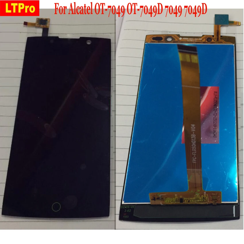 100% проверенный ЖК-дисплей Φ для 5 0 &quotAlcatel OneTouch Flash 2 7049 7049D телефонные детали |