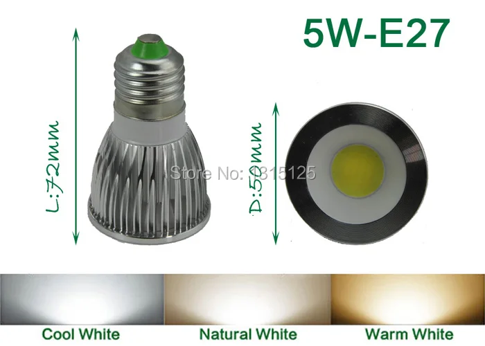 LED COB Spotlight-5W-E27