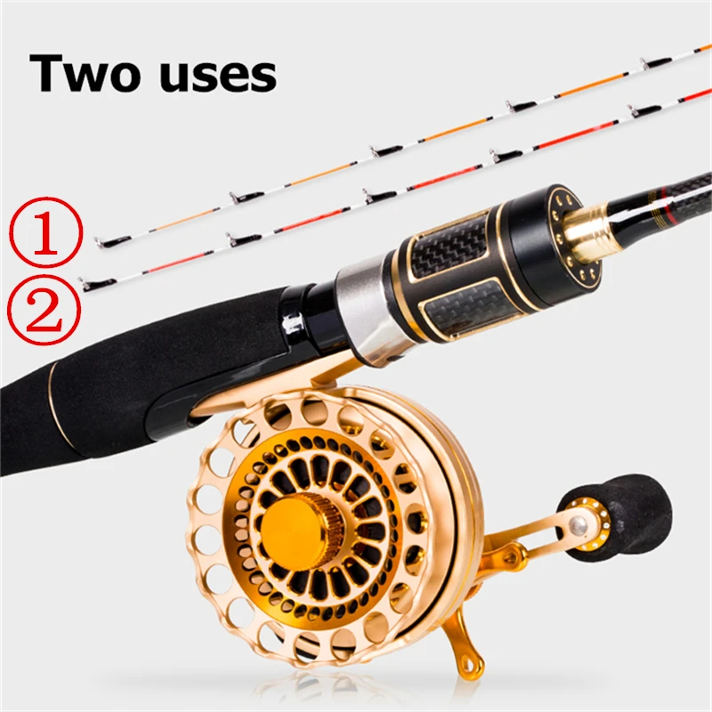 Fibra de Carbono Vara de Pesca Quente Micro Bestsellers Sólido Macio Ponta Chumbo Vara Telescópica 1.1 m 1.35 Viagem Isca Venda 9 Varas de pescar