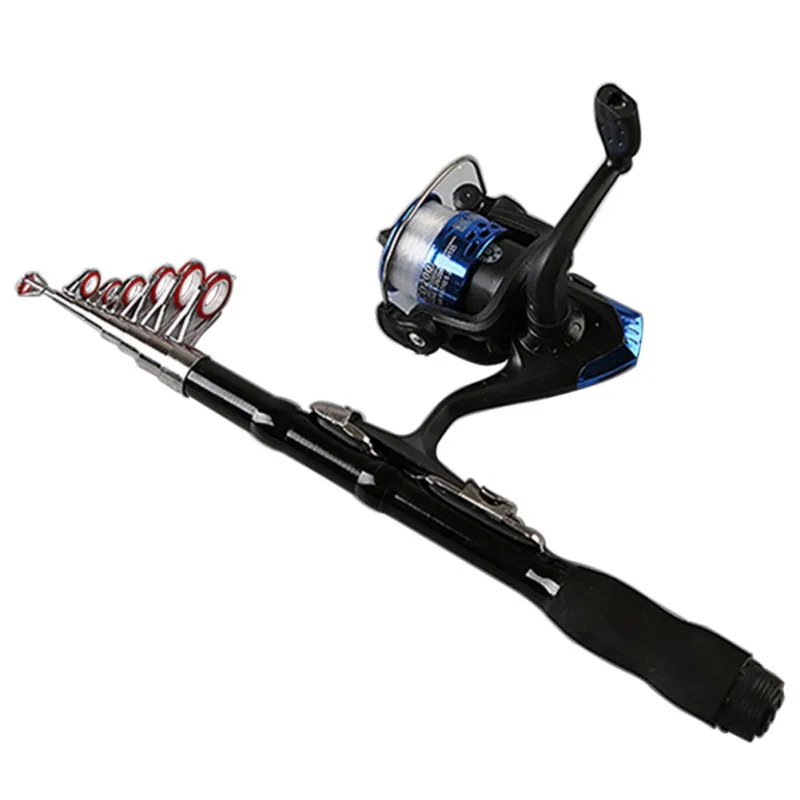 

Winter New Telescopic Fishing Rod Super Short Anti-slip Retractable Folding Portable Poles Fish Supplies(not include the reel))