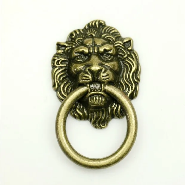 10pcs Lot Decorative Hardware Lion Head Kitchen Cabinet Knob And