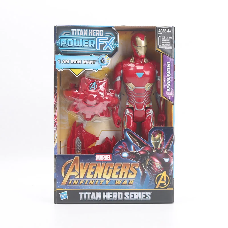 30 см электронные Marvel Мстители Бесконечность войны Titan Hero power FX Капитан Америка паук Тор Железный человек фигурка Hasbro игрушки