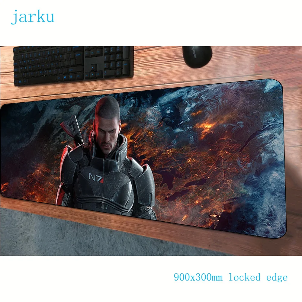 Коврик для мыши mass effect 900x300 мм, коврик для компьютерной мыши Инди-поп, игровые аксессуары, профессиональный коврик для мыши, клавиатура, игры для геймера