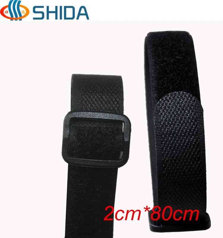 Hot Sale 20pcs 2*80cm Colorful Reusable Cable Ties Straps with Plastic