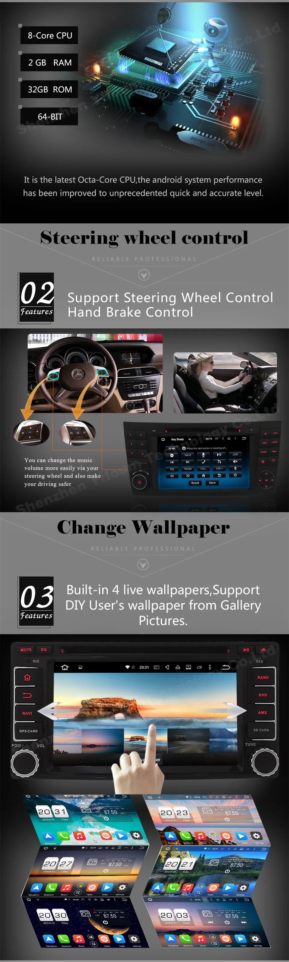 Flash Deal 8" WiFi Octa Core PX5 4GB RAM Android 6 DAB 4G 32GB ROM Car DVD Multimedia Player Radio Stereo For Suzuki S-Cross SX4 2014-2017 10