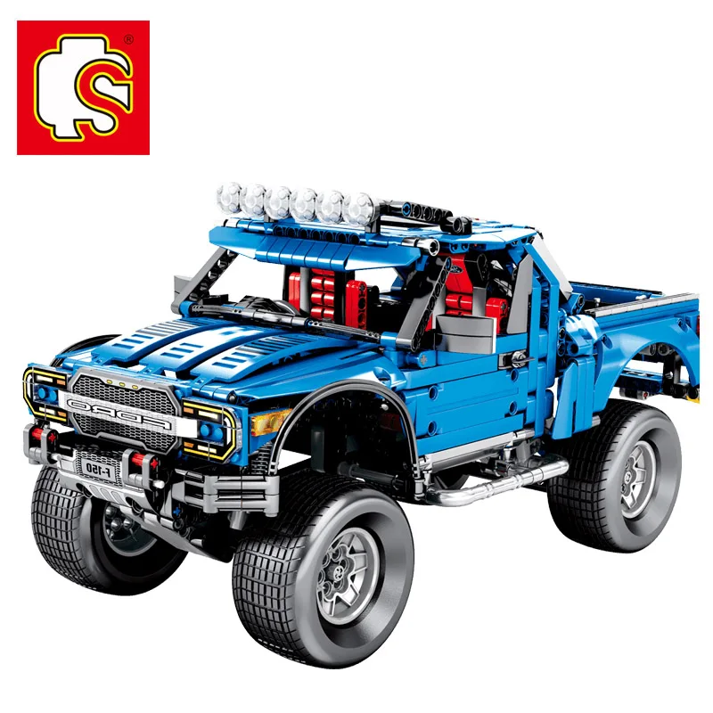 

Technic the F 150 Raptor Pickup Legoing Set Model building blocks Classic Famous Car Educational Kids toys Children
