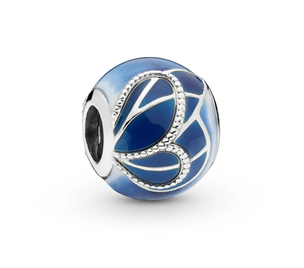 

Kristie 100% 925 Sterling Silver New 2019 Spring 797886 Enmx Blue Butterfly Tract Diy Exquisite Free Frequency Pulse