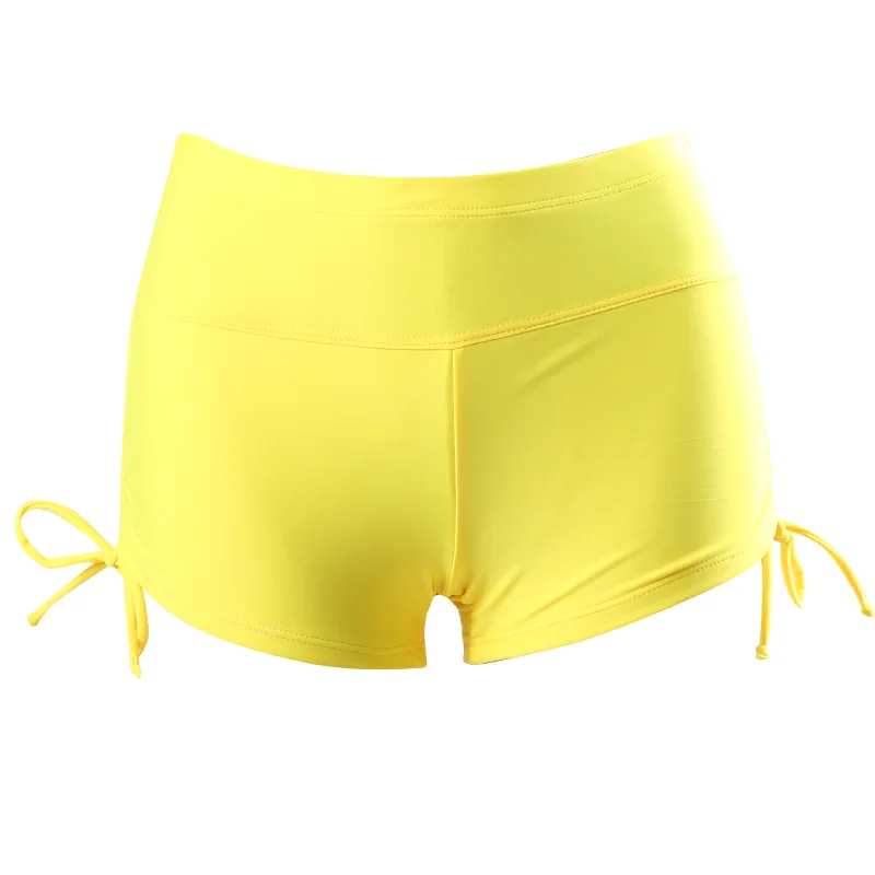 Summer Women's Beach Surfing Shorts Moisture Wicking Quick Dry Black Swim Shorty solid Yoga Short