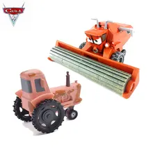 1:55 metal diecast disney pixar frank colheitadeira e caminhão trator liga de brinquedo veículos 2 combinação varejo venda quente presente natal