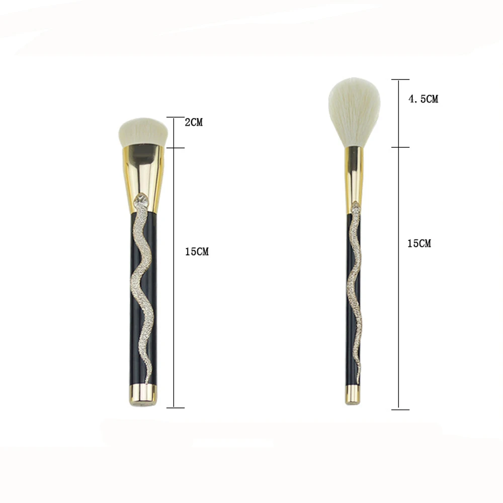 VANDER Makeup Brushes Professional 10 Pcs Makeup Brush Set Foundation Powder Blush Make Up Tools Kit With Brush Bucket (15)