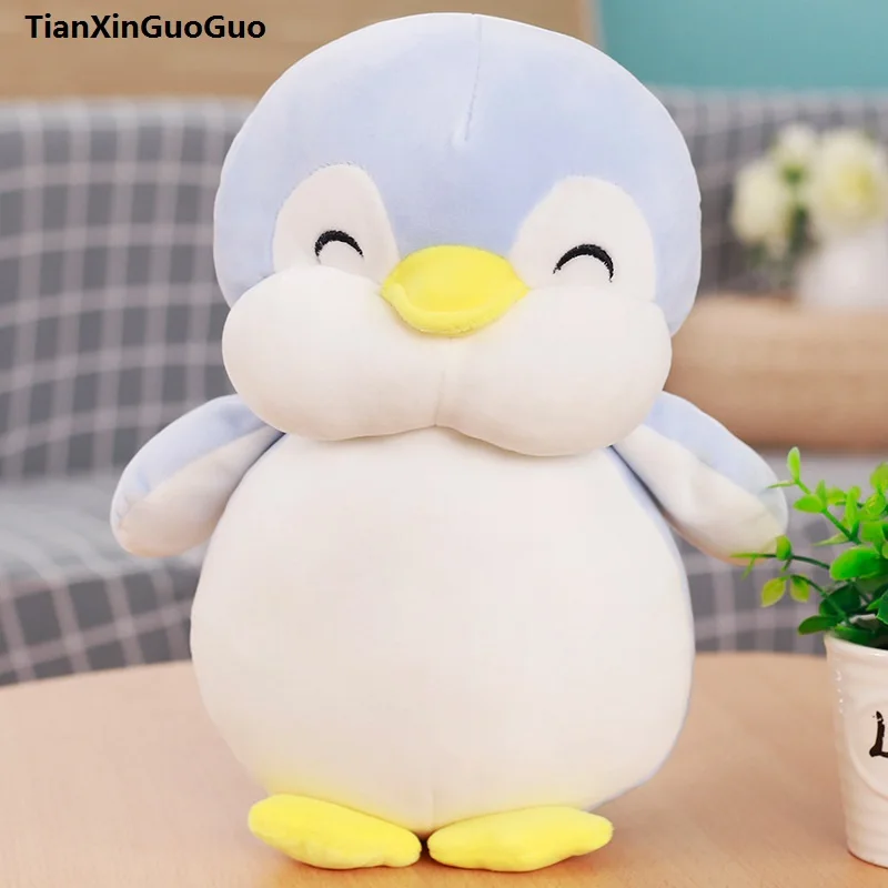 blue stuffed penguin