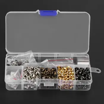 

Eyelet Grommet Washer with 3pcs Handwork Fixing Tools Metal Round Eyelet Grommets DIY Craft Grommet Set grommet tools