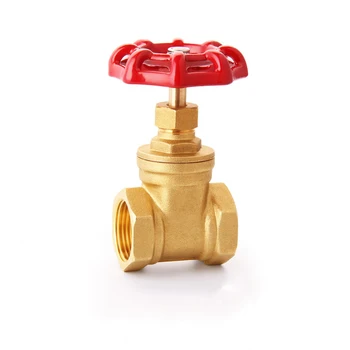 

1/2" 3/4" 1" BSP Female Thread Two Way Brass Gate Valve For Water