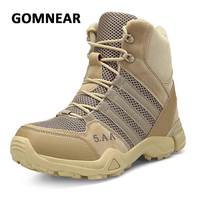 Gomside новые мягкие мужские ботинки для улицы, дышащие треккинговые тактические ботинки, походные кроссовки для мужчин для туризма