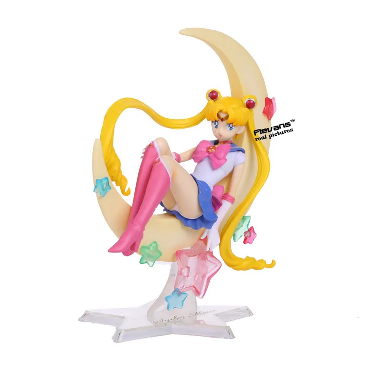 Sailor Moon Tsukino Usagi Sailor Mars Venus Mercury Jupiter Princess Serenity Chibi Usa PVC Figure Collectible Model Toy