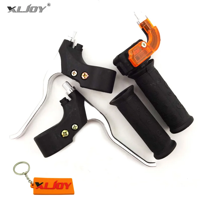 

22mm Twist Throttle Grips Brake Levers Set For 2 Stroke 47cc 49cc Mini Moto Dirt Cross Pocket Bike ATV Minimoto Motocross