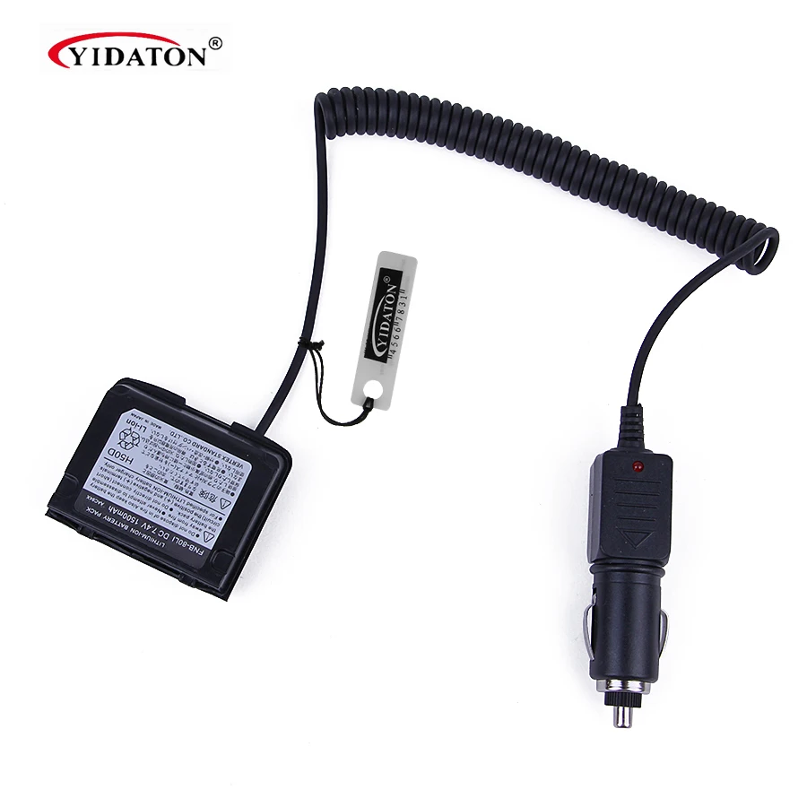 

12V Car Battery Charger Eliminator Adaptor With Waterproof Ring for YAESU Radio VX-6R VX-7R FNB-80LI Battery Charger for Radio