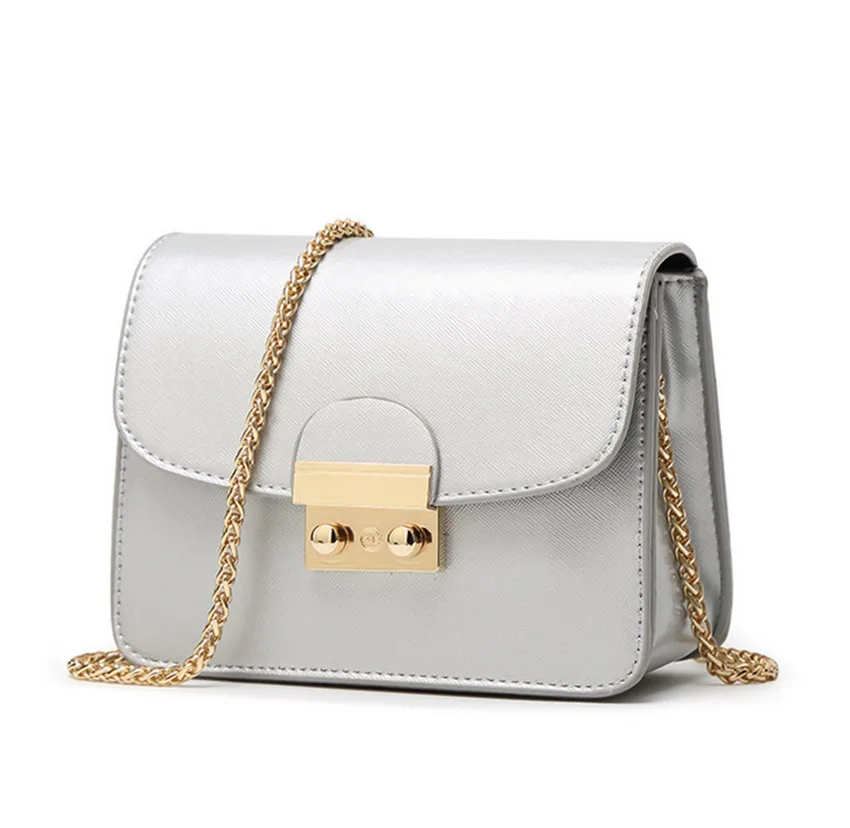 

New Summer Women's Bag Chain Lock Cross Body Bag