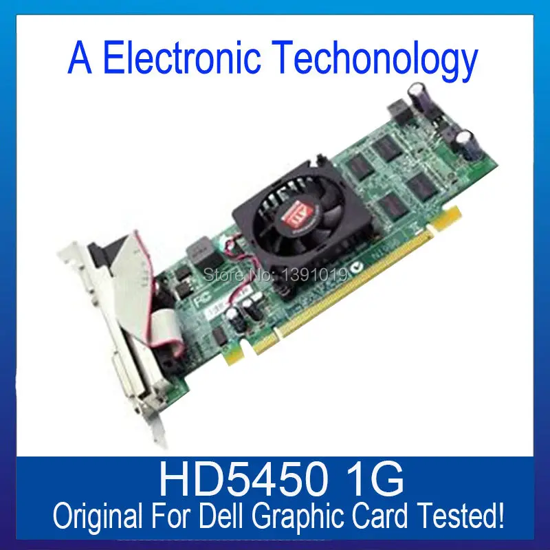  Original Graphic Card For DELL HD5450 1GB Display Video Card GPU Replacement Tested Working 