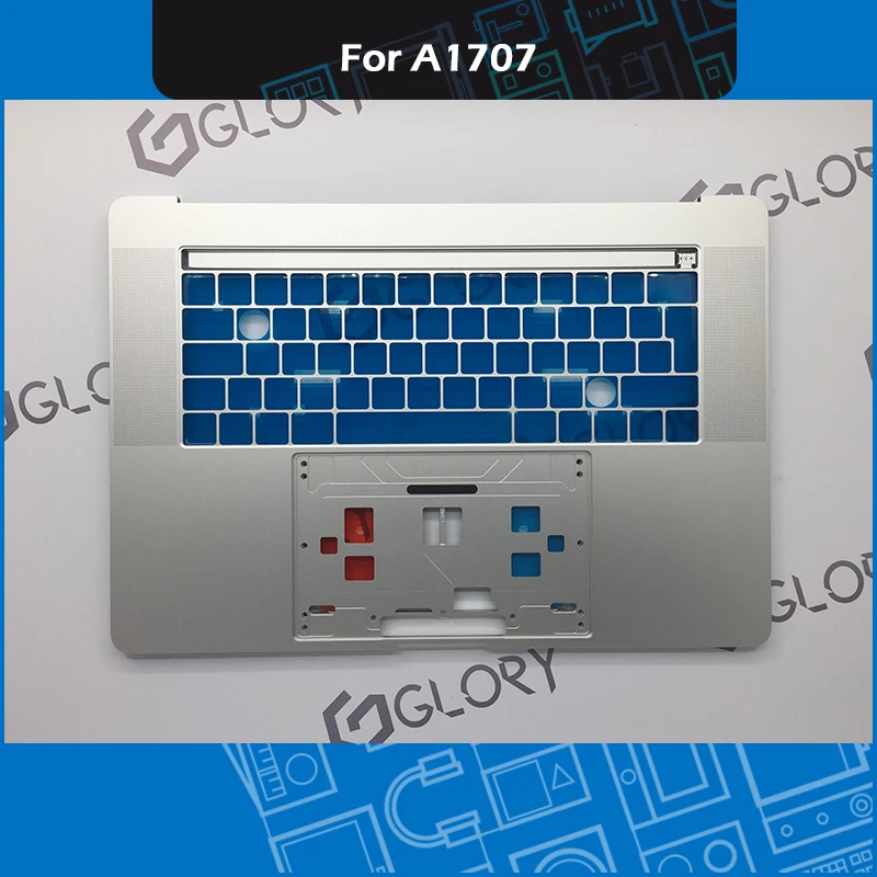 Серебряный A1707 Topcase C Корпус Великобритания раскладка клавиатуры для Macbook Pro retina 1" A1707 Palmrest Замена EMC 3072 3162