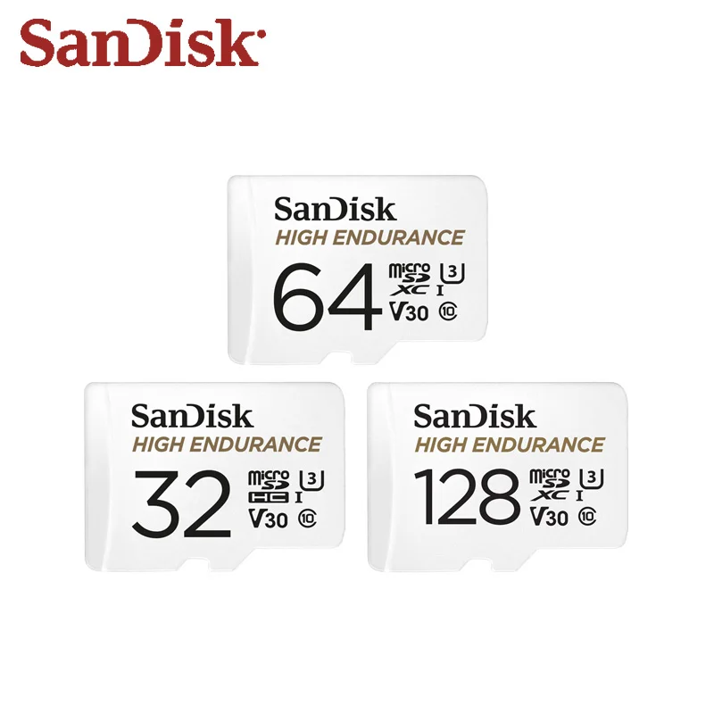 

SanDisk Memory Card High Endurance Video Monitoring TF Card 256GB 128GB 64GB 32GB Micro SD Card for Video Monitoring Flash Card