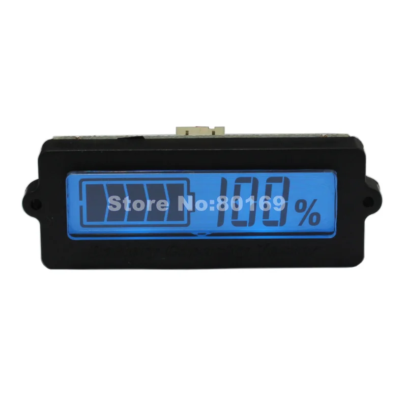 ЖК-индикатор емкости литиевой батареи синий дисплей свинцово-Кислотное литий-ионное оставленное устройство для обнаружения 12 в 24 в 48 В для автомобиля