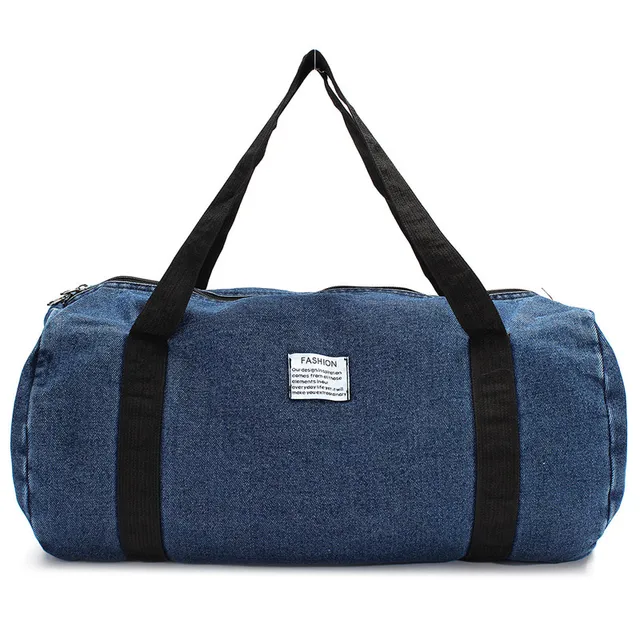 Outdoor Sport Gym Bag Travel Duffel Denim Jean Cloth Bags Outdoor Sport Gym Bag Travel Duffel Denim Jean Cloth Bags Women Fitness Yoga Training Female