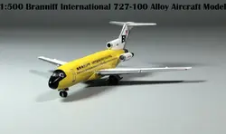 Бутик 1:500 Branniff международные 727-100 модель авиалайнера Сборная модель из сплава