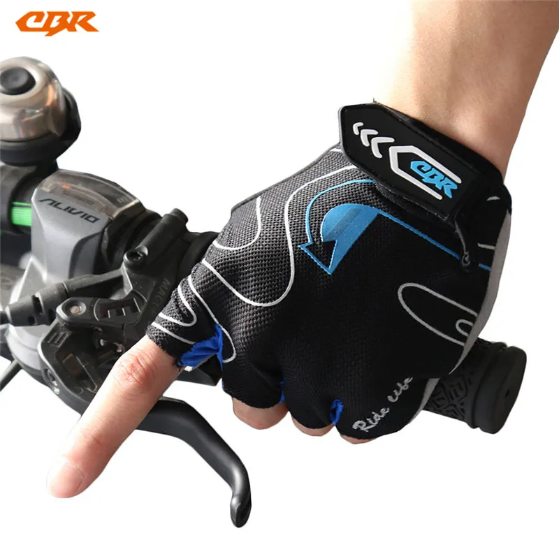 CBR Ciclismo medio dedo Guantes de ciclismo nylon montaña Guantes transpirable deporte guantes ciclismo bicicleta Bicicletas Guantes de ciclismo