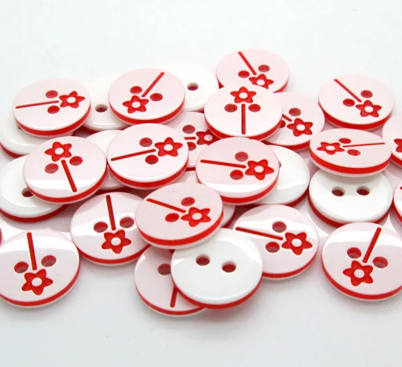 

100Pcs Mixed Round Resin Sewing Buttons For Cloth Flatback Cabochon Scrapbooking Crafts Knopf Bouton Decor Diy Accessories